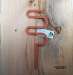 Acrylic Trellis - Plant Supports - Waves - Nutmeg