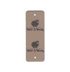 1 x 3 Inch - Custom Tags - Fold Over - Rivet Style