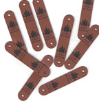 0.5 x 2.5 Inch - Custom Tags - Fold Over - Rivet Style
