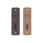 0.75 x 2.5 Inch - Custom Tags - Fold Over - Rivet Style