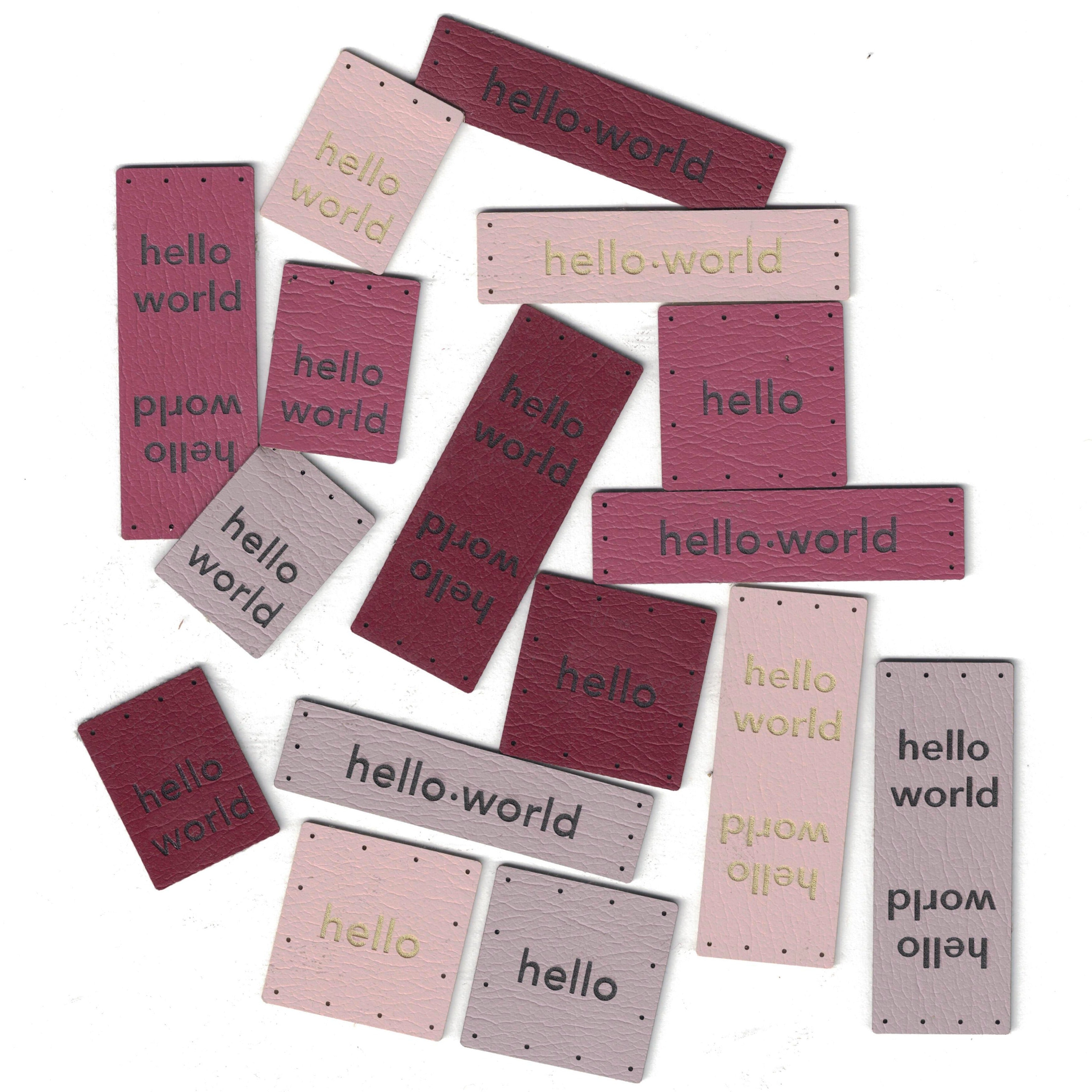 hello set - assorted set of tags