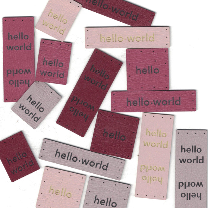 hello set - assorted set of tags