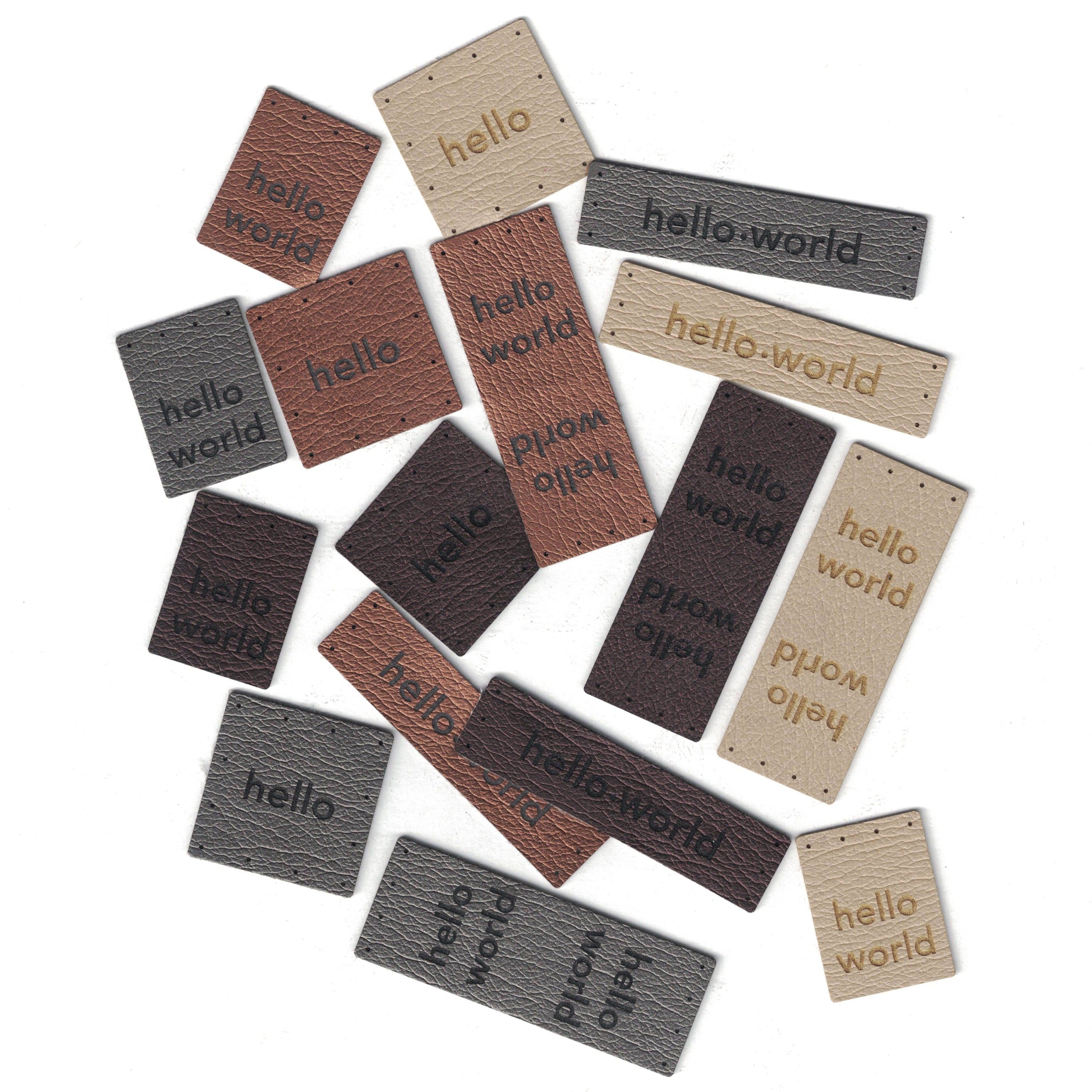 hello set - assorted set of tags