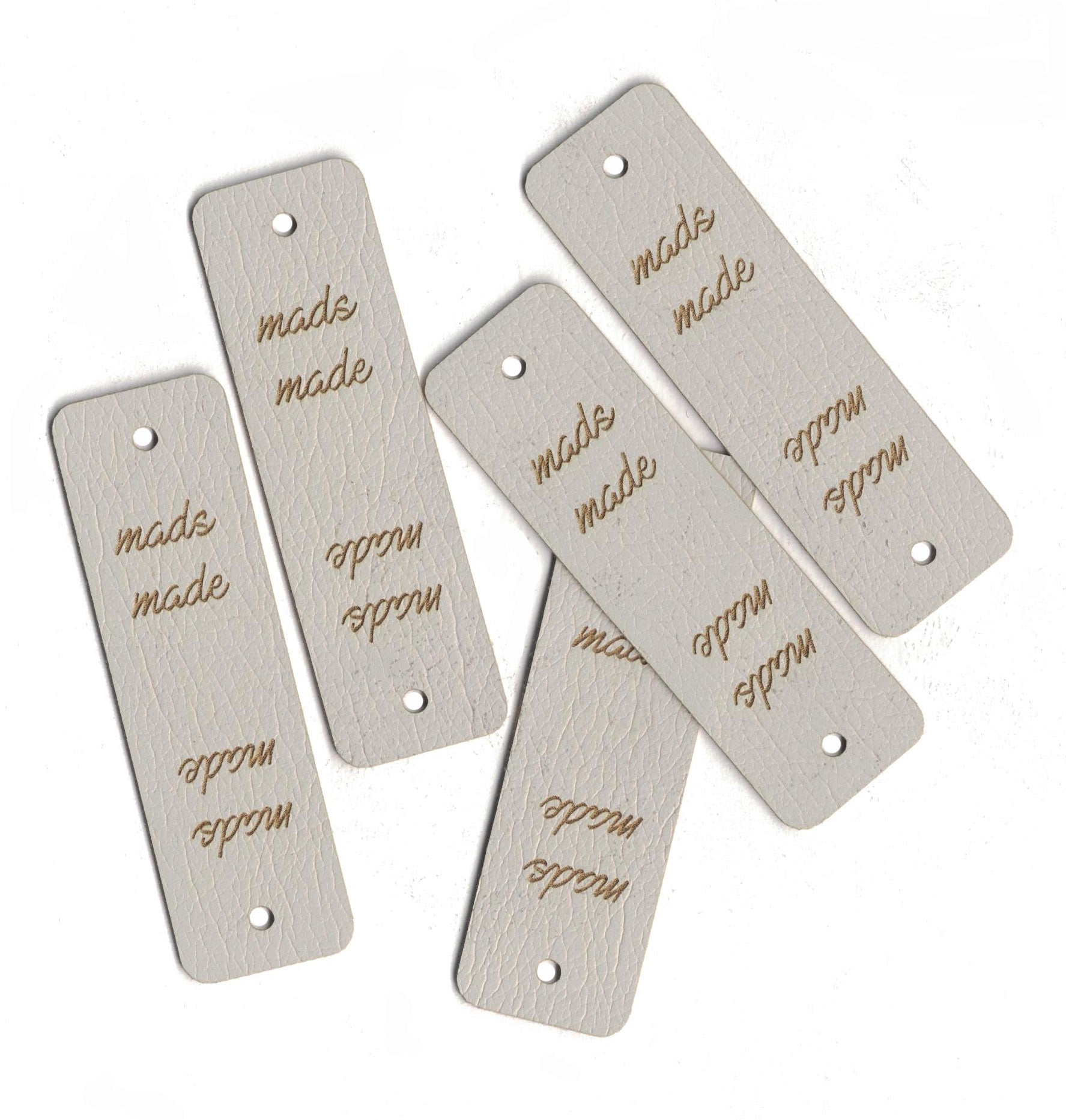 0.75 x 2.5 Inch - Custom Tags - Fold Over - Rivet Style