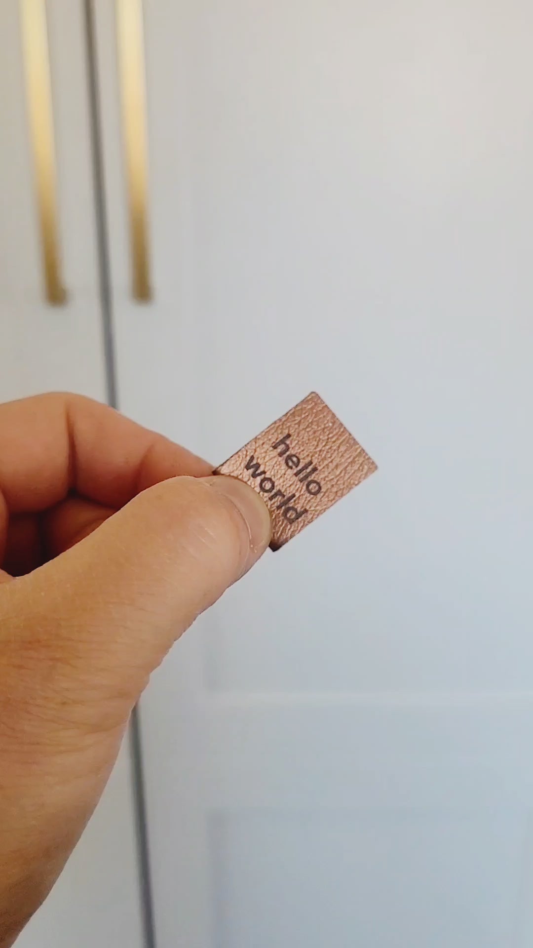 0.75 x 2 Inch - Custom Tags - Fold Over