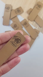 0.75 x 2.5 Inch - Custom Tags - Fold Over - Rivet Style