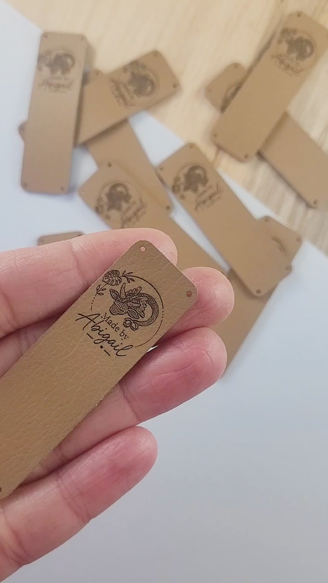 0.75 x 2.5 Inch - Custom Tags - Fold Over - Rivet Style
