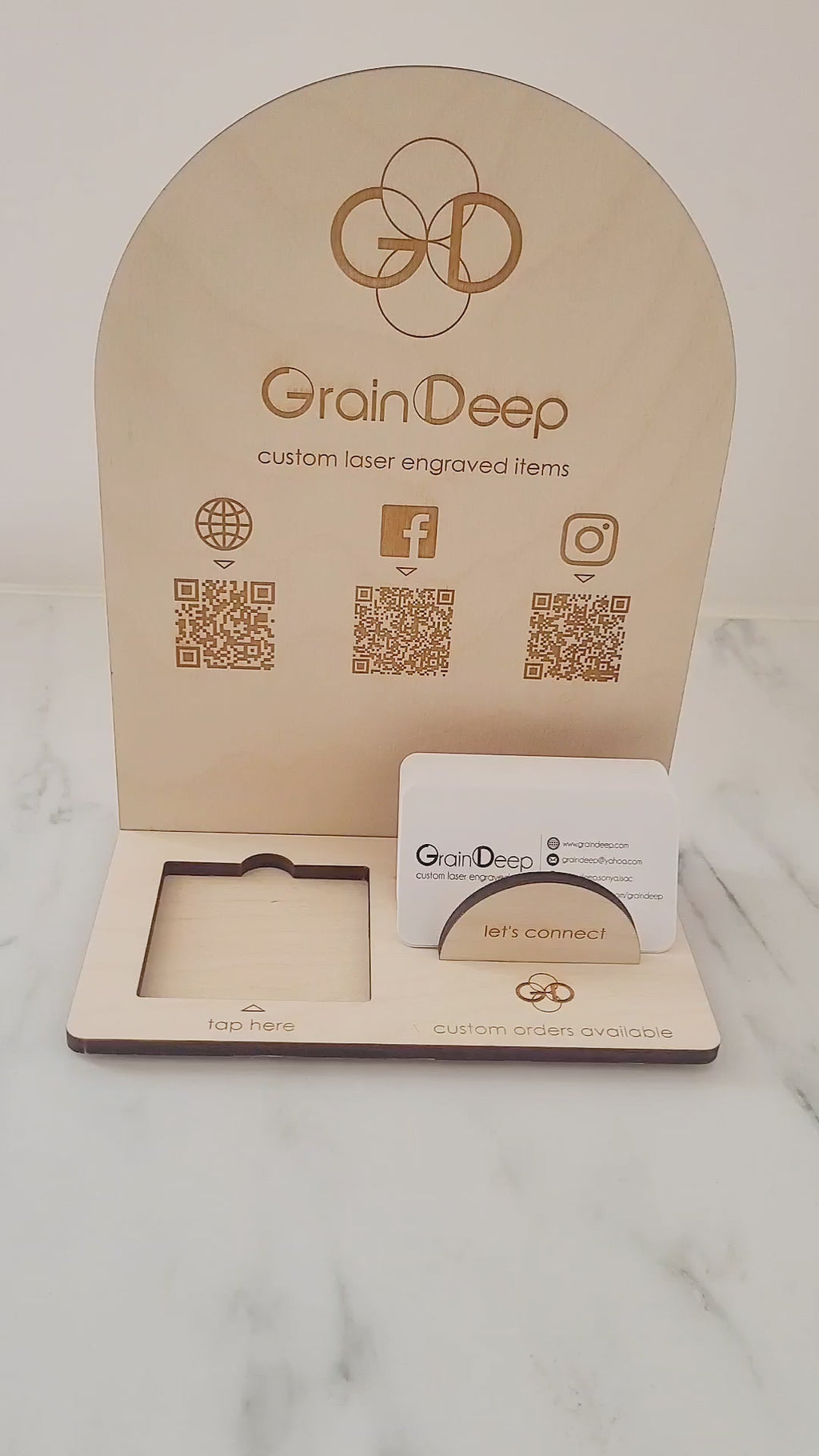 10 x 7.5 - Payment Reader and Card Display with QR Codes