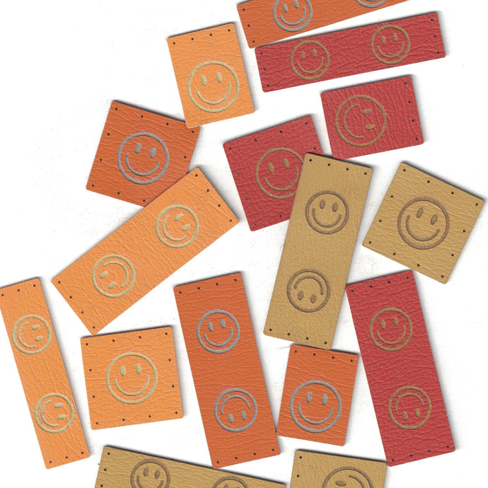 smiley set - assorted set of tags