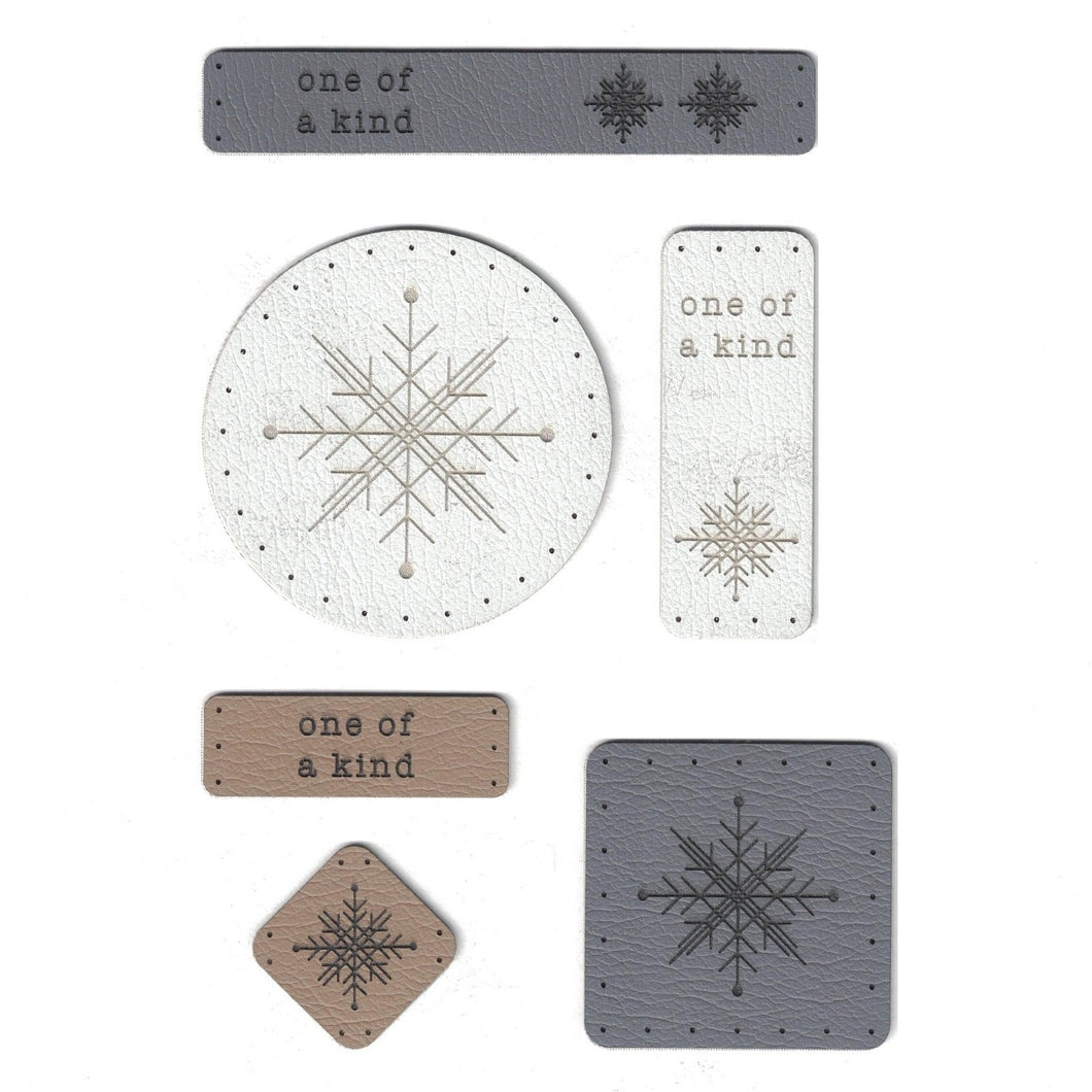 snowflake - assorted set of tags
