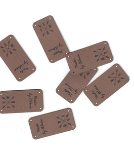 0.75 x 1.5 Inch - Custom Tags - Fold Over