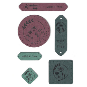 wild + free - assorted set of tags