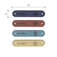 0.5 x 2.5 Inch - Custom Tags - Fold Over - Rivet Style