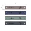 0.5 x 3 Inch - Custom Tags - Fold Over - Rivet Style