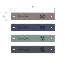 0.5 x 3 Inch - Custom Tags - Fold Over - Rivet Style