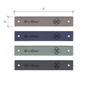 0.5 x 3 Inch - Custom Tags - Fold Over - Rivet Style