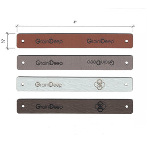 0.5 x 4 Inch - Custom Tags - Fold Over - Rivet Style