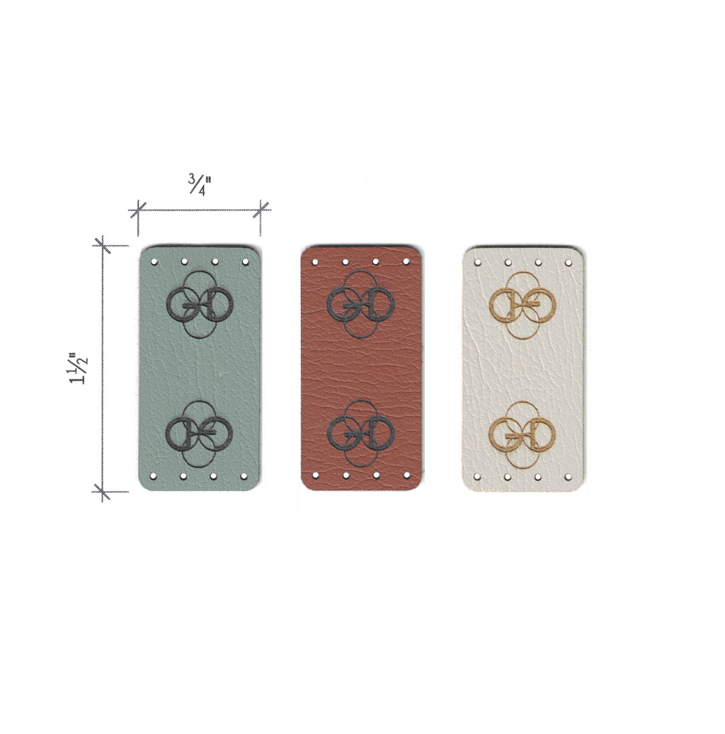 0.75 x 1.5 Inch - Custom Tags - Fold Over
