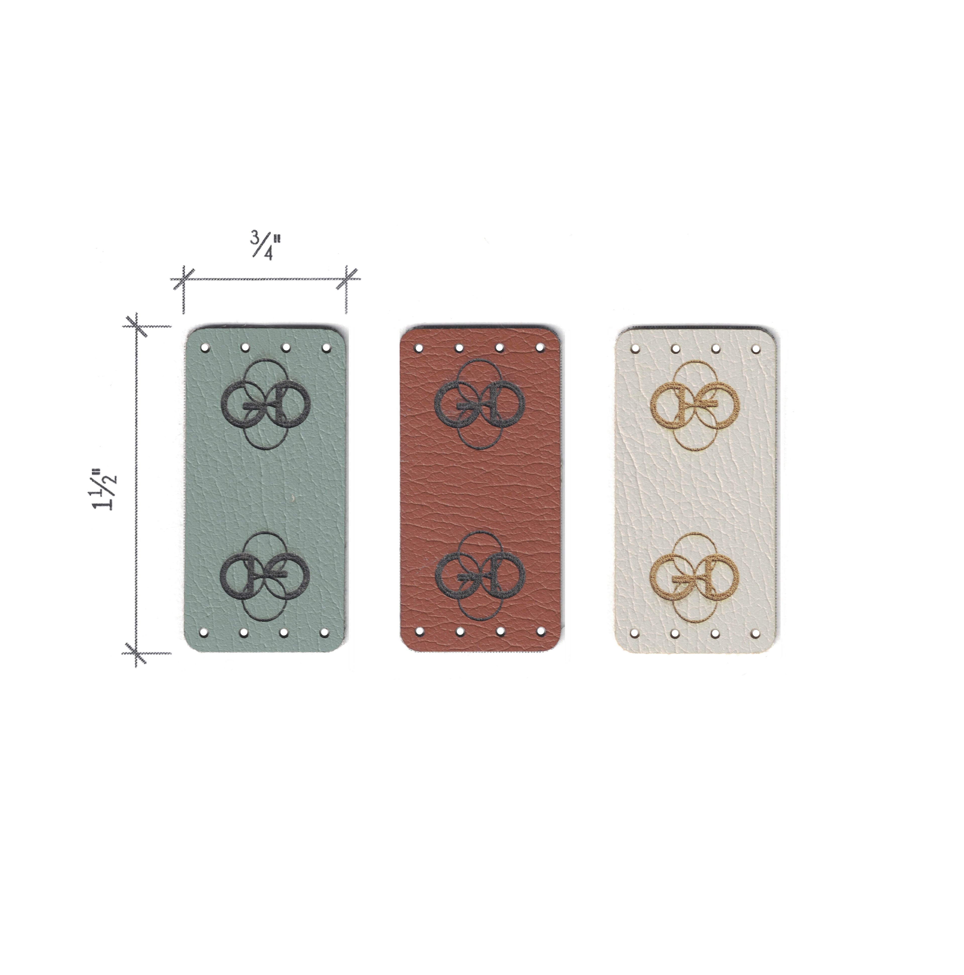 0.75 x 1.5 Inch - Custom Tags - Fold Over