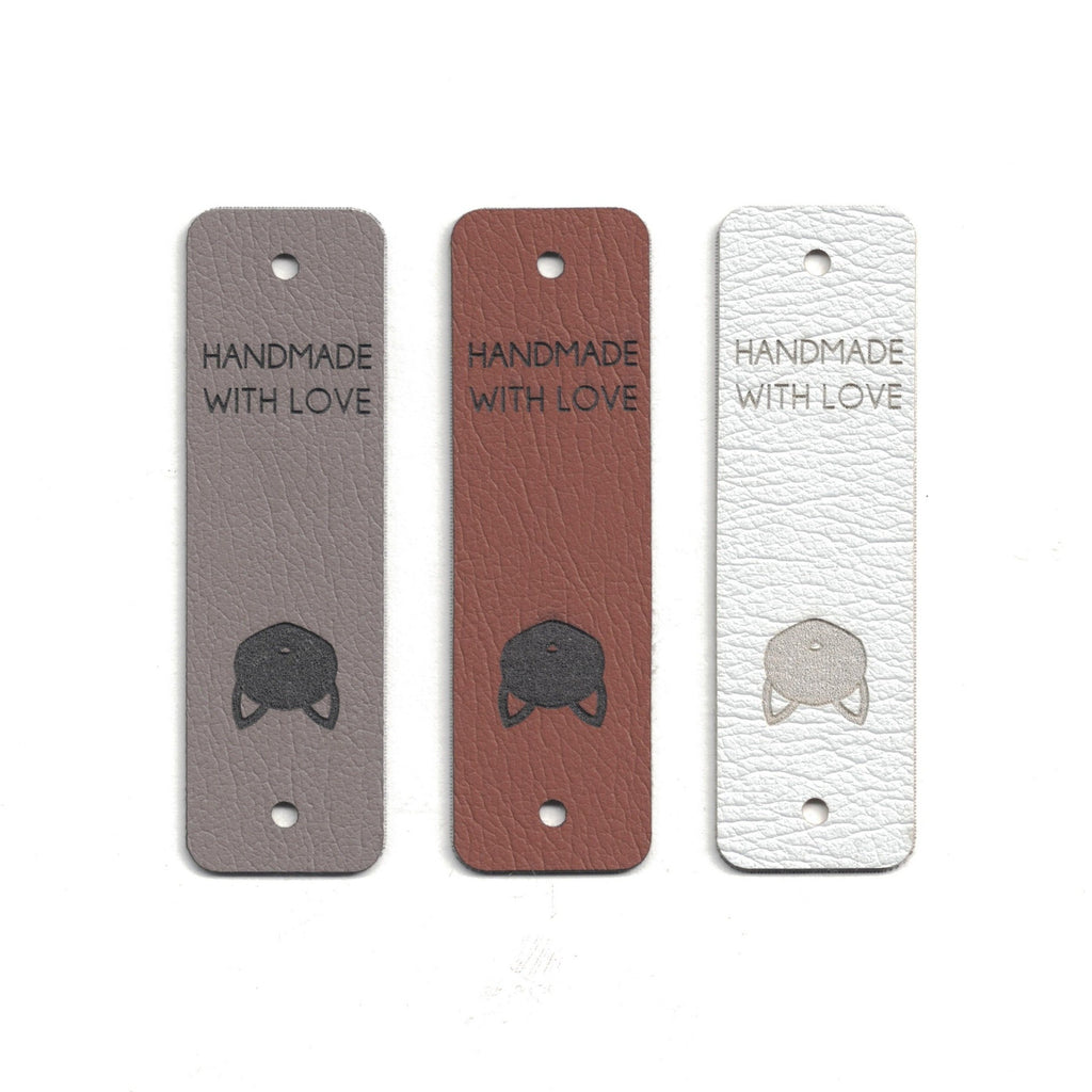 cat - 0.75 x 2.5 Inch Faux Leather - Rivet Style