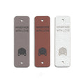 cat - 0.75 x 2.5 Inch Faux Leather - Rivet Style
