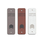 cat - 0.75 x 2.5 Inch Faux Leather - Rivet Style