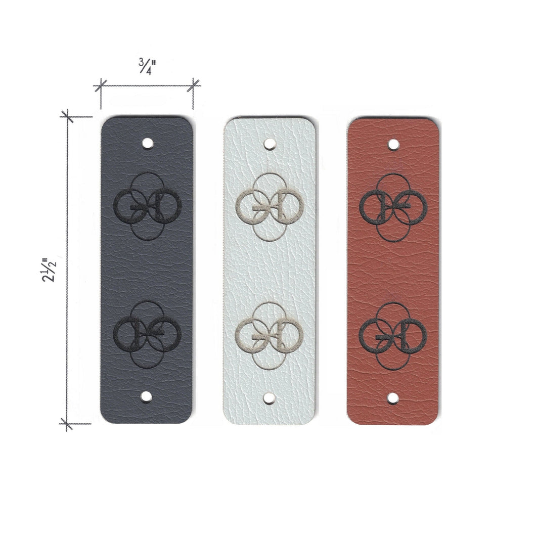 0.75 x 2.5 Inch - Custom Tags - Fold Over - Rivet Style
