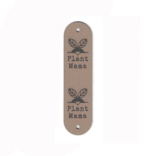 Plant Mama - 0.75 x 3 Inch Faux Leather - Rivet Style