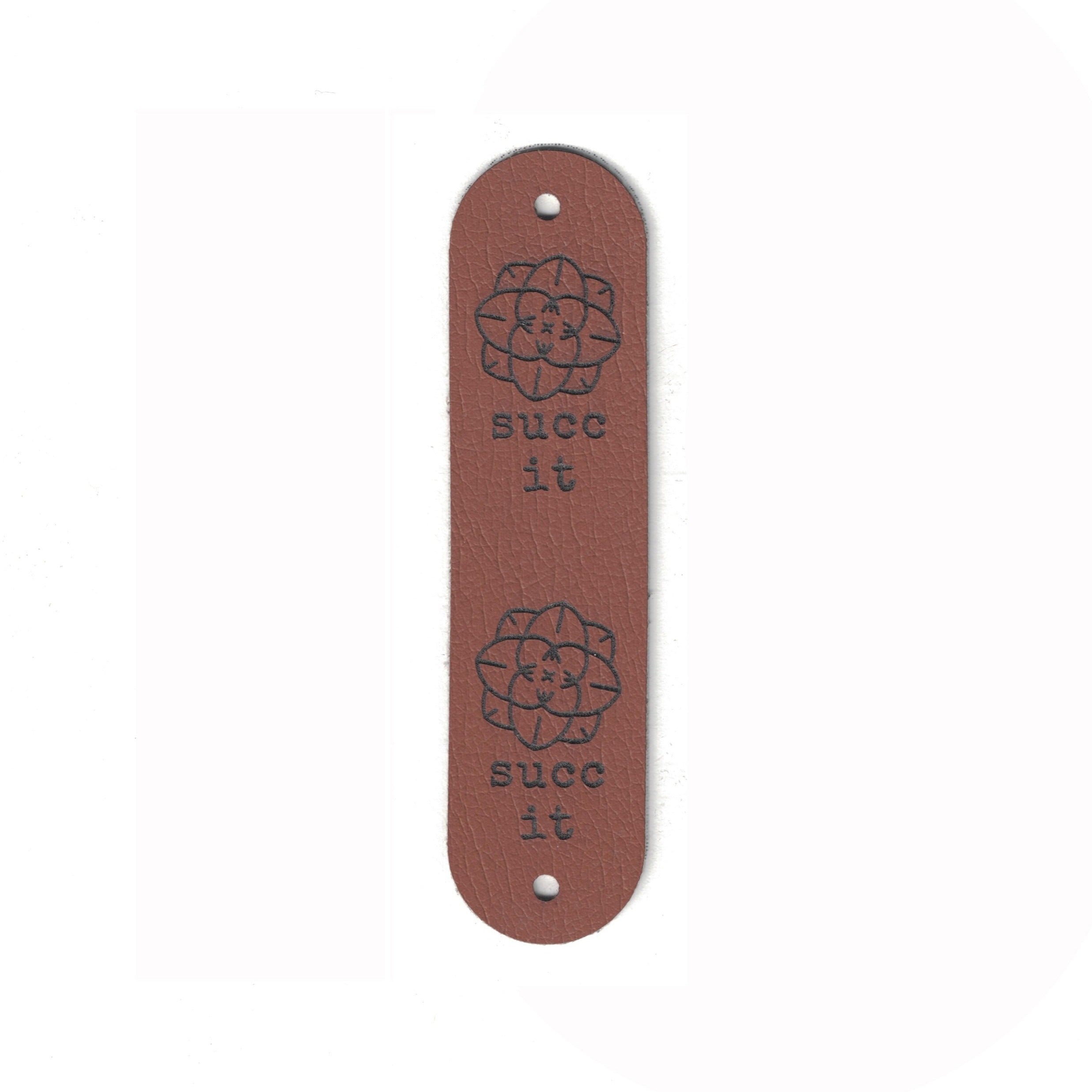 succ it - 0.75 x 3 Inch Faux Leather - Rivet Style
