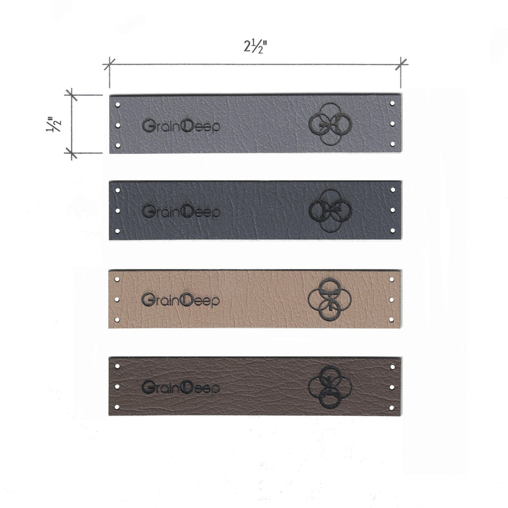 0.5 x 2.5 Inch - Custom Tags - Fold Over