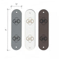 0.75 x 3 Inch - Custom Tags - Fold Over - Rivet Style