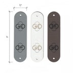 0.75 x 3 Inch - Custom Tags - Fold Over - Rivet Style