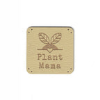 Plant Mama - 1.25 Inch Square Faux Leather Patch