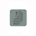 you grow girl - 1.25 Inch Square Faux Leather Patch