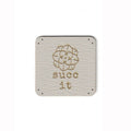 succ it - 1.25 Inch Square Faux Leather Patch
