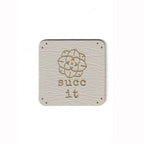 succ it - 1.25 Inch Square Faux Leather Patch