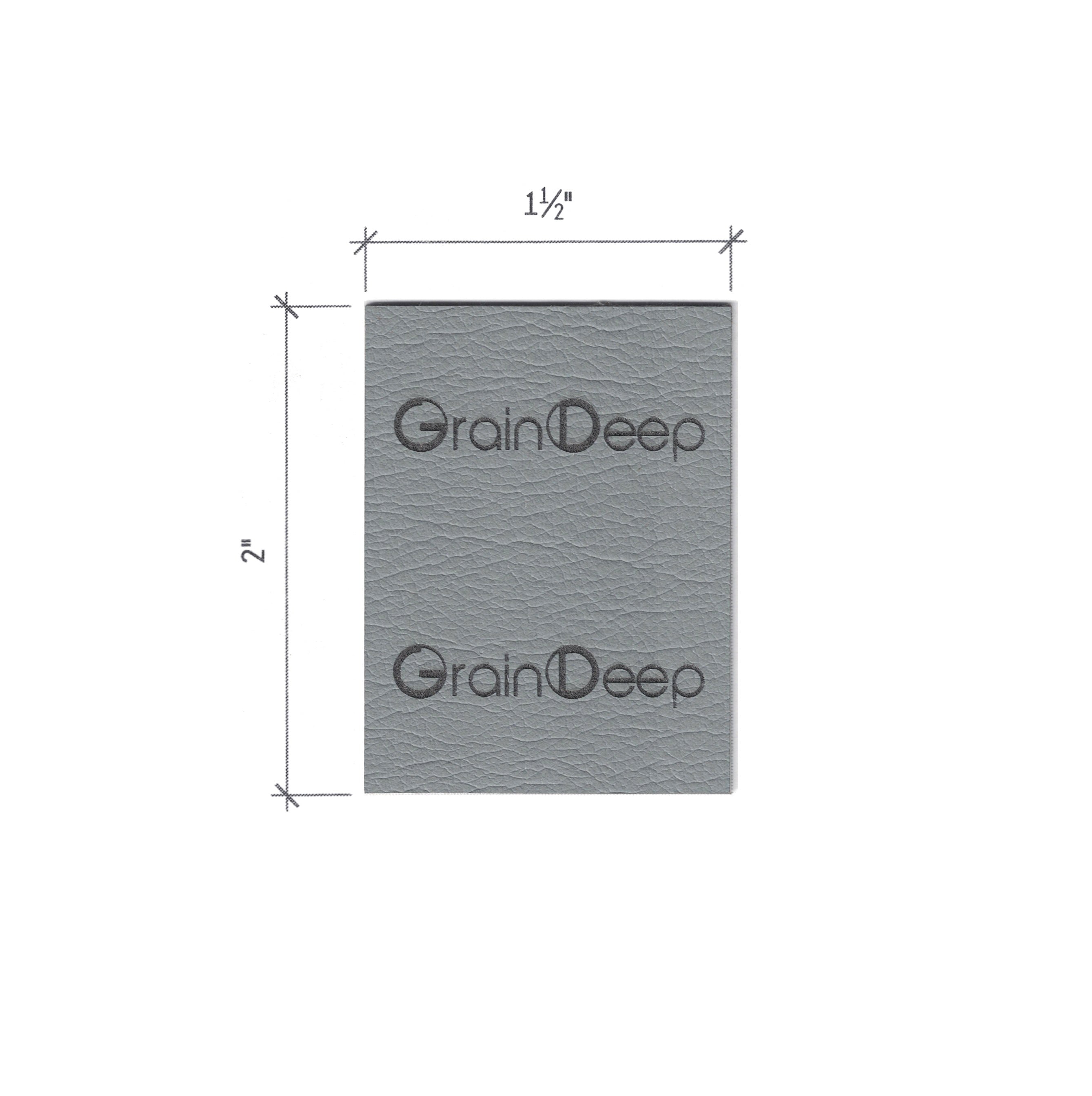 1.5 x 2 Inch - Custom Tags - Fold Over
