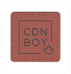CDN BOY - 1.75 Inch Square Faux Leather Patch