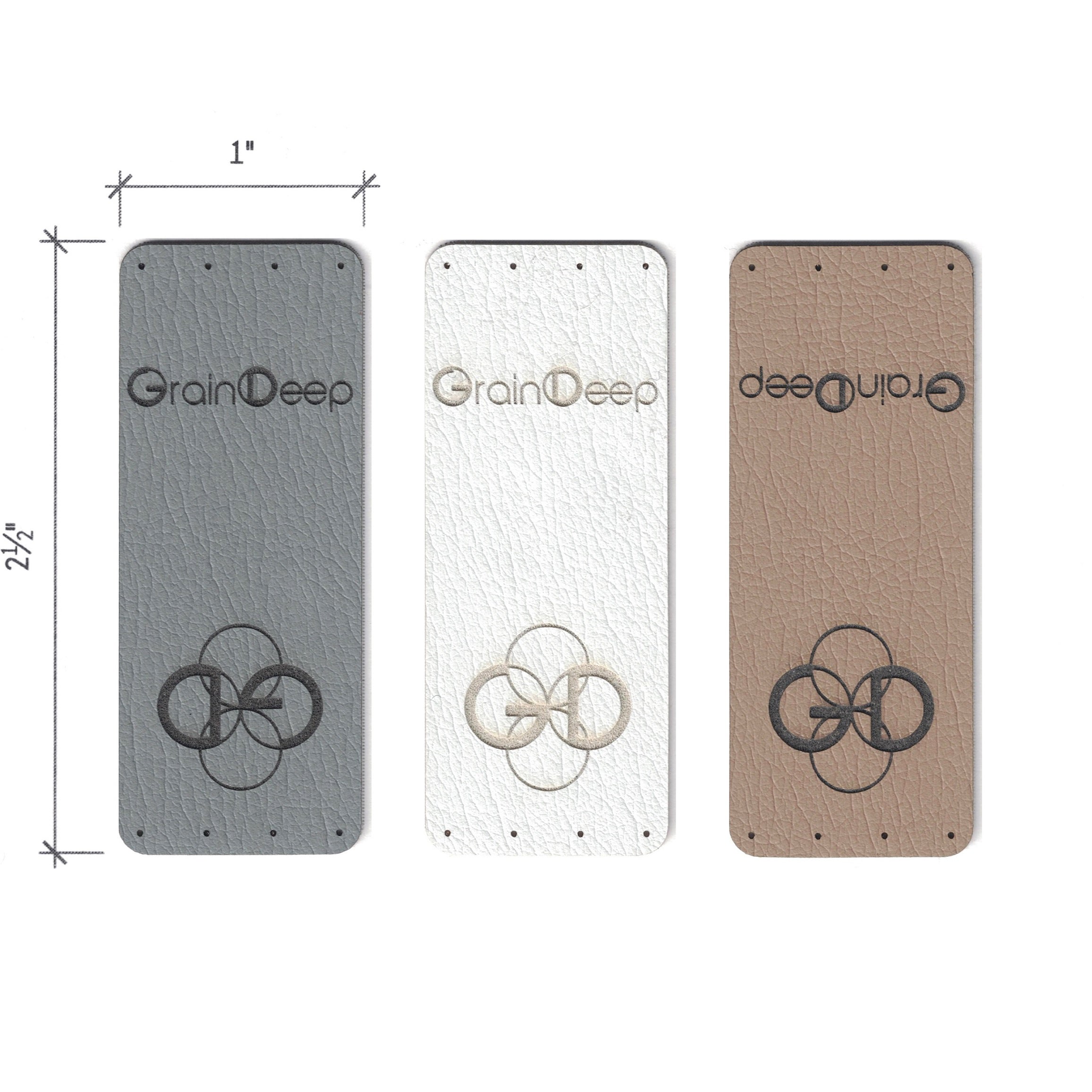 1 x 2.5 Inch - Custom Tags - Fold Over