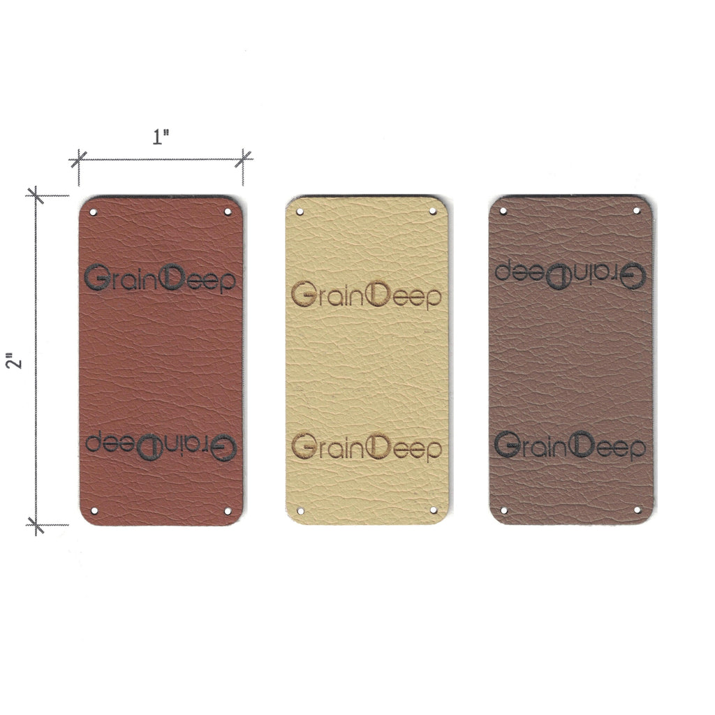 1 x 2 Inch - Custom Tags - Fold Over