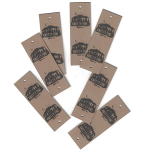 1 x 3 Inch - Custom Tags - Fold Over - Rivet Style