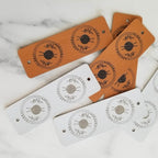 1 x 3 Inch - Custom Tags - Fold Over - Rivet Style