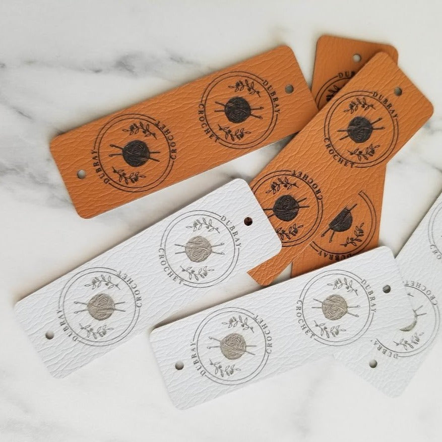 1 x 3 Inch - Custom Tags - Fold Over - Rivet Style