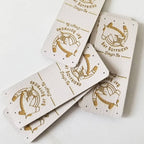 1 x 2.5 Inch - Custom Tags - Fold Over