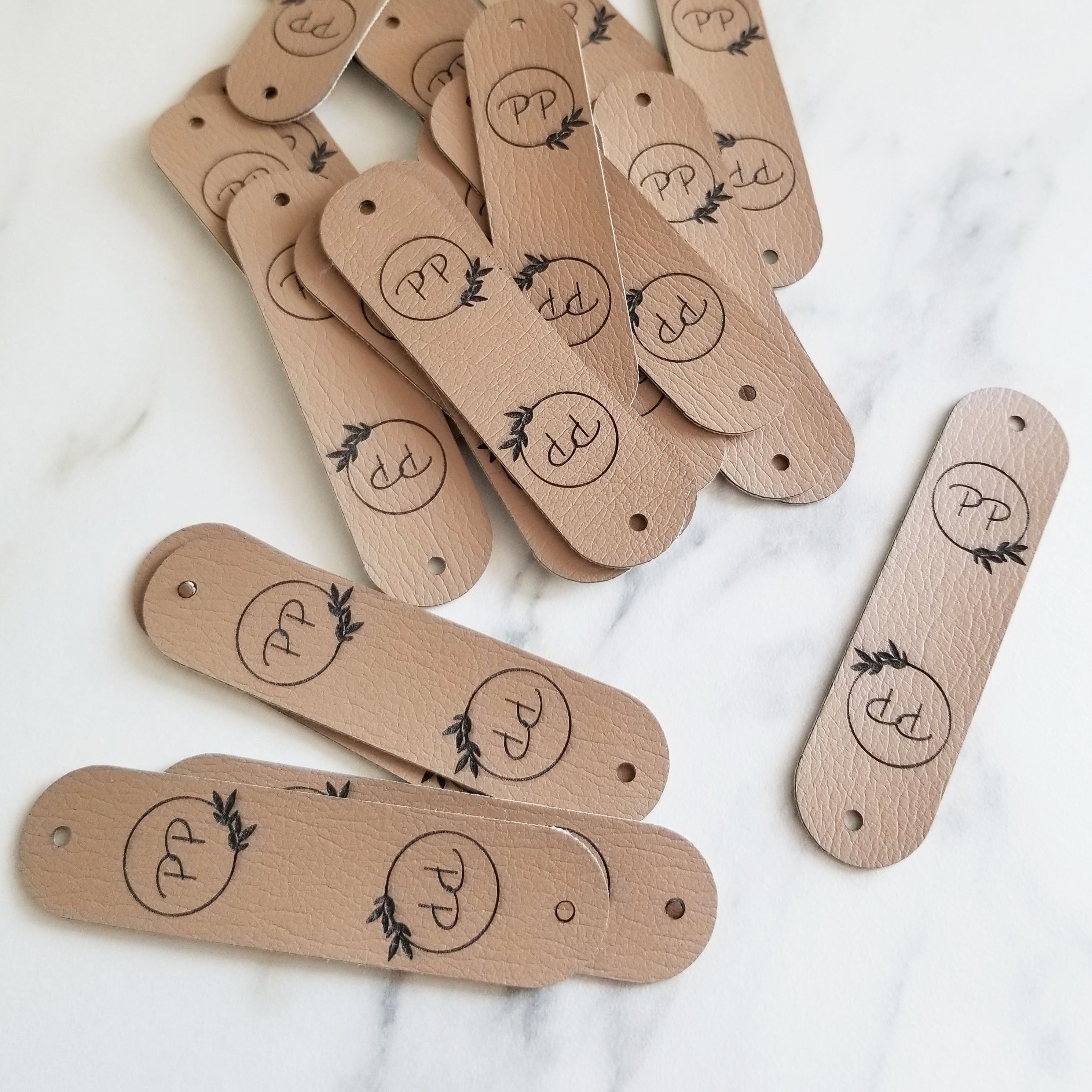 0.75 x 3 Inch - Custom Tags - Fold Over - Rivet Style