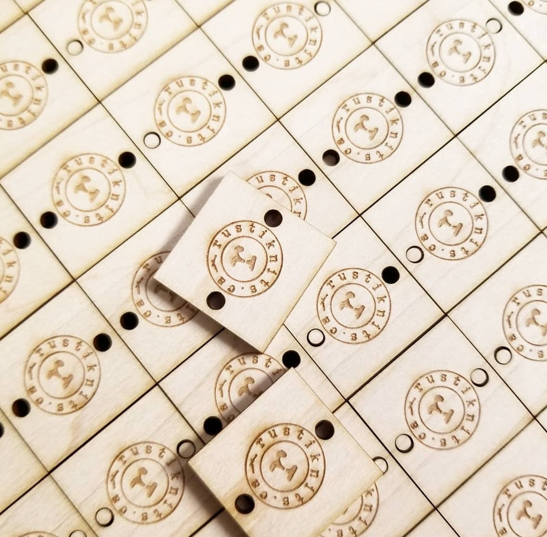 1 x 1 Inch - Custom Tags