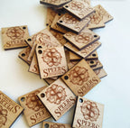 1 x 1 Inch - Custom Tags
