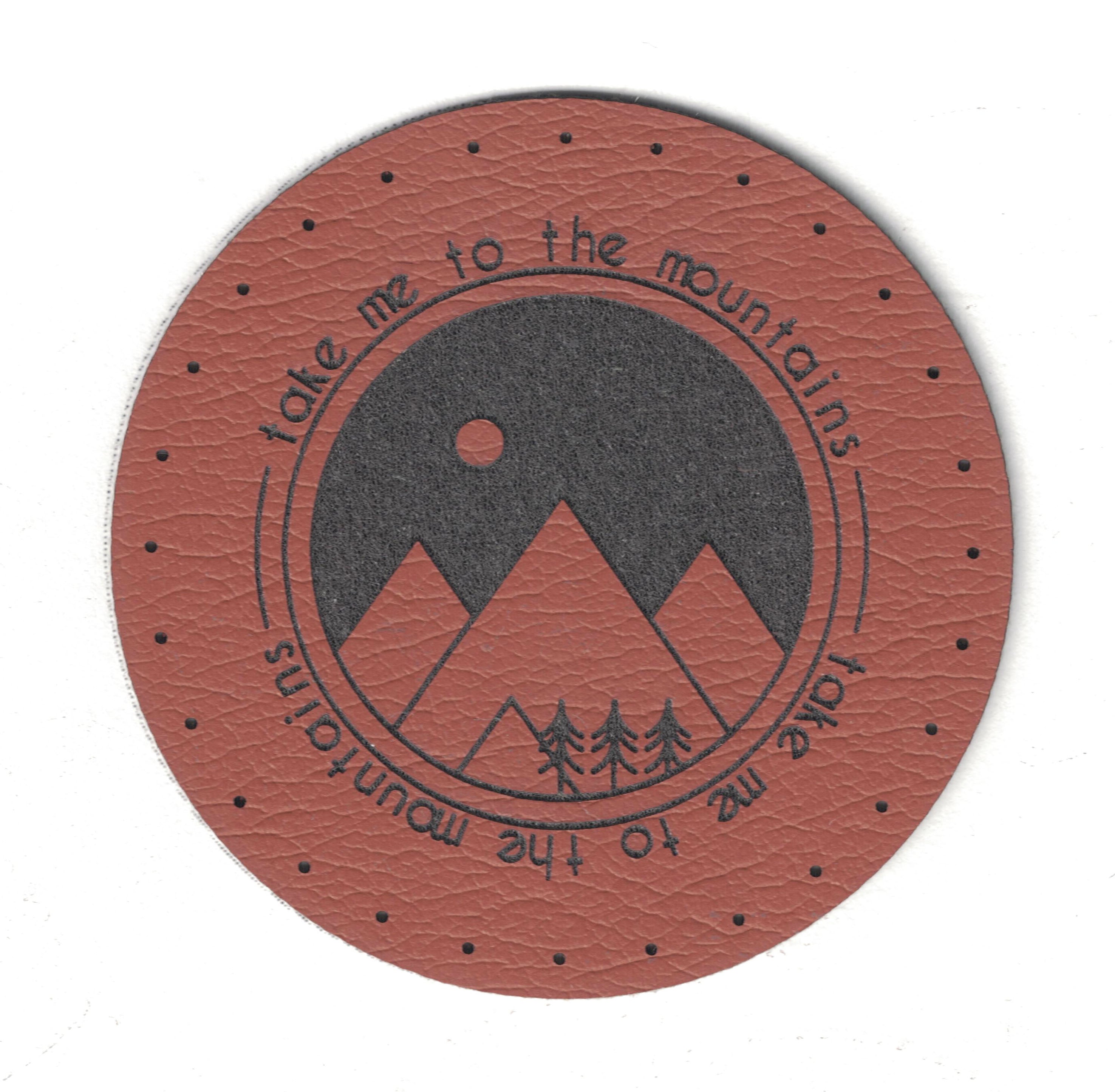 Of These Mountains Faux Leather Patch