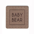 BABY BEAR - 1.75 Inch Faux Suede Patch