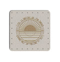 life is better at the beach - 1.75 Inch Square Faux Leather Patch